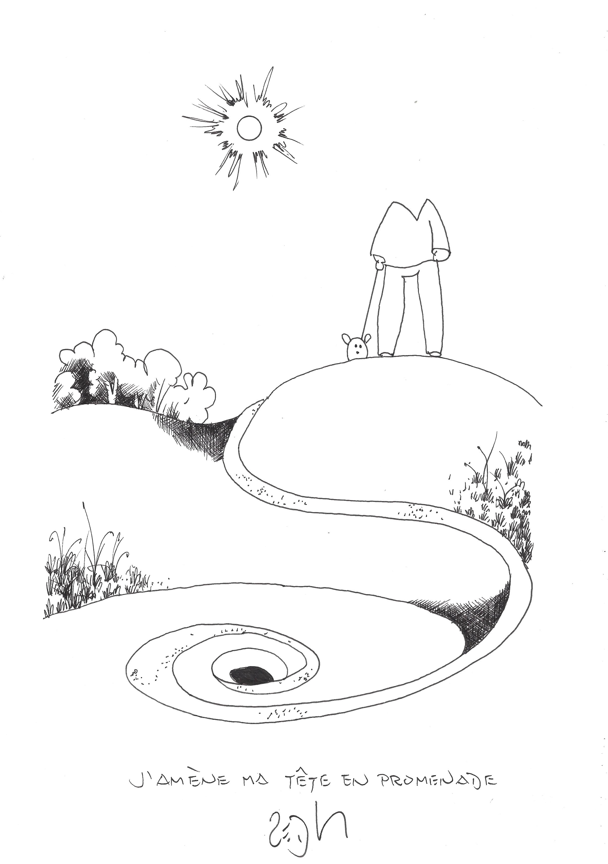 « Taking my head for a walk – J’amène ma tête en promenade »