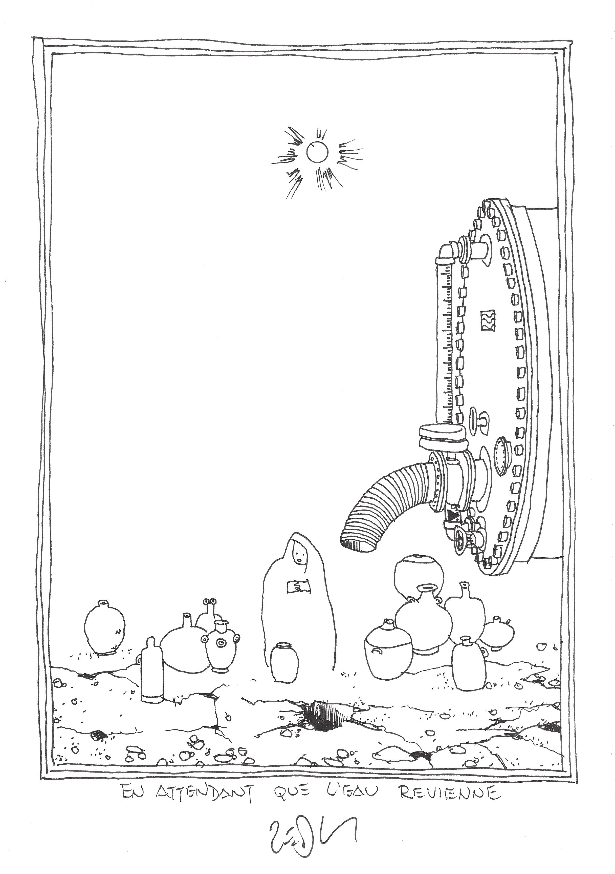 « Waiting for the water to return – En attendant que l’eau revienne »