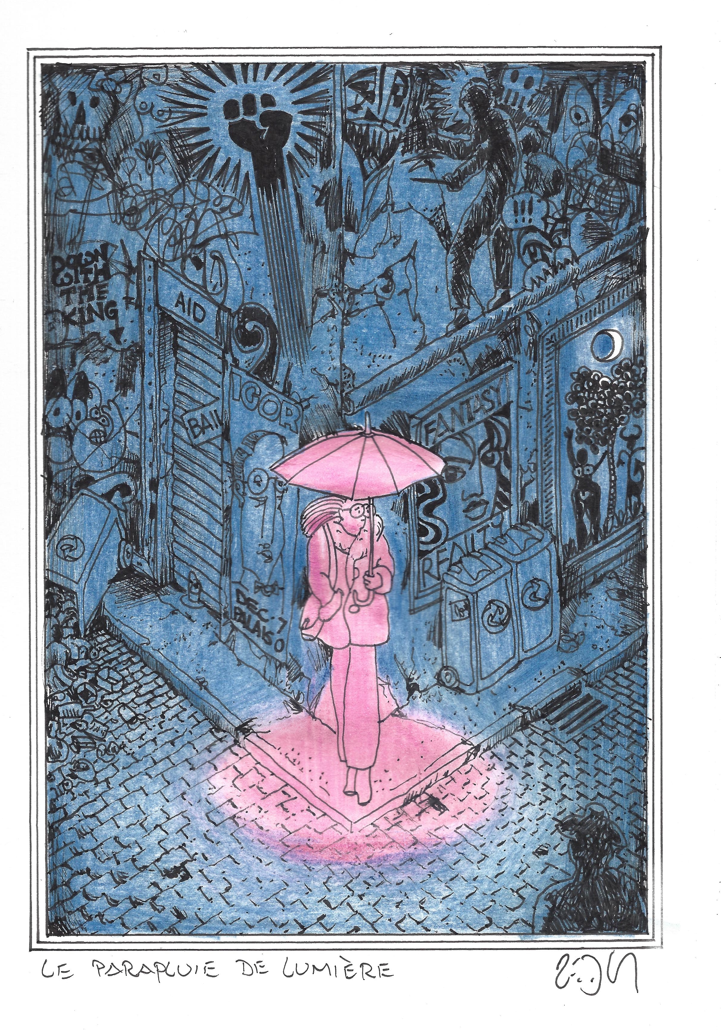 « The umbrella of light – Le parapluie de lumière »