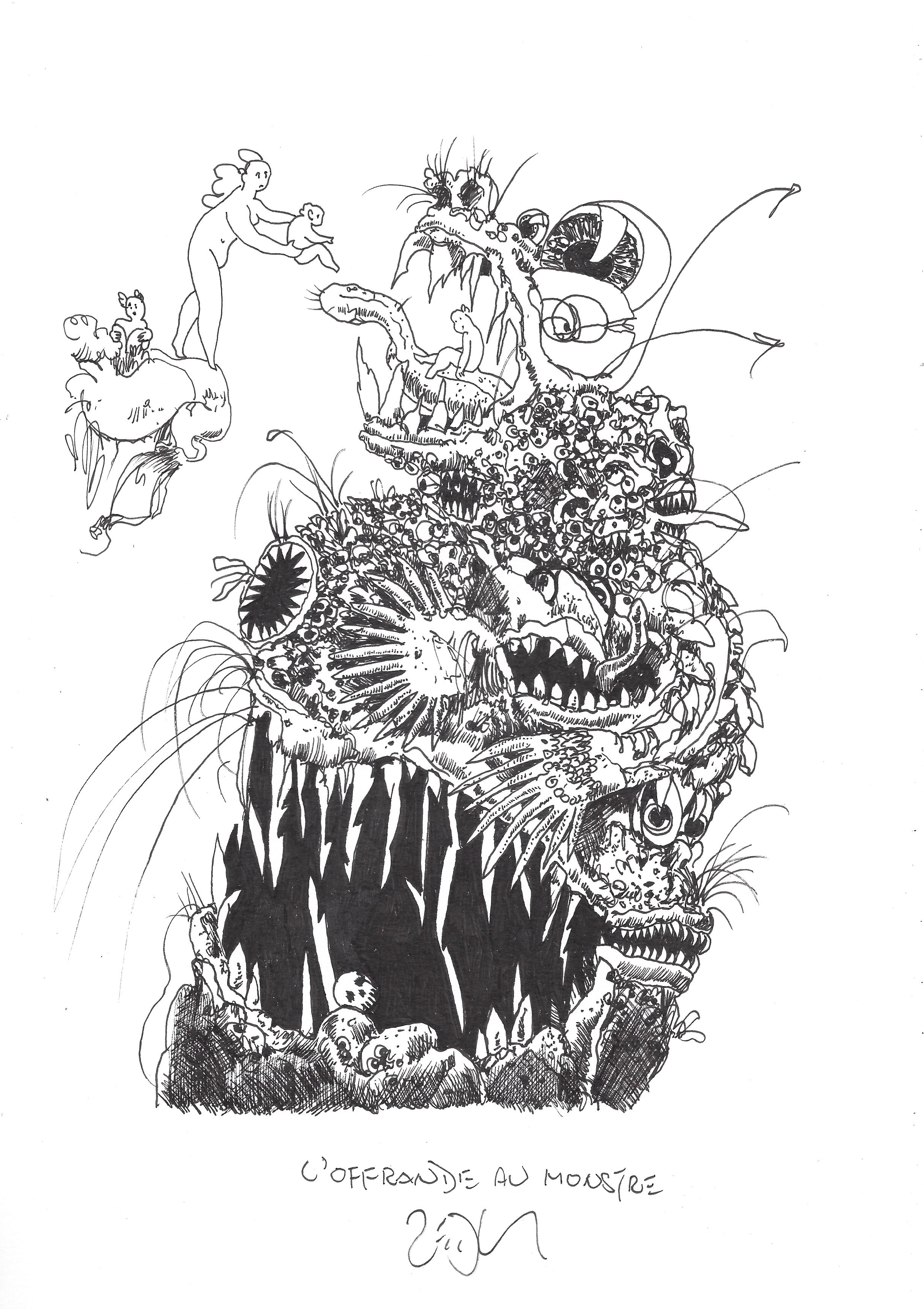 « Feeding the monster – L’offrande au monstre »