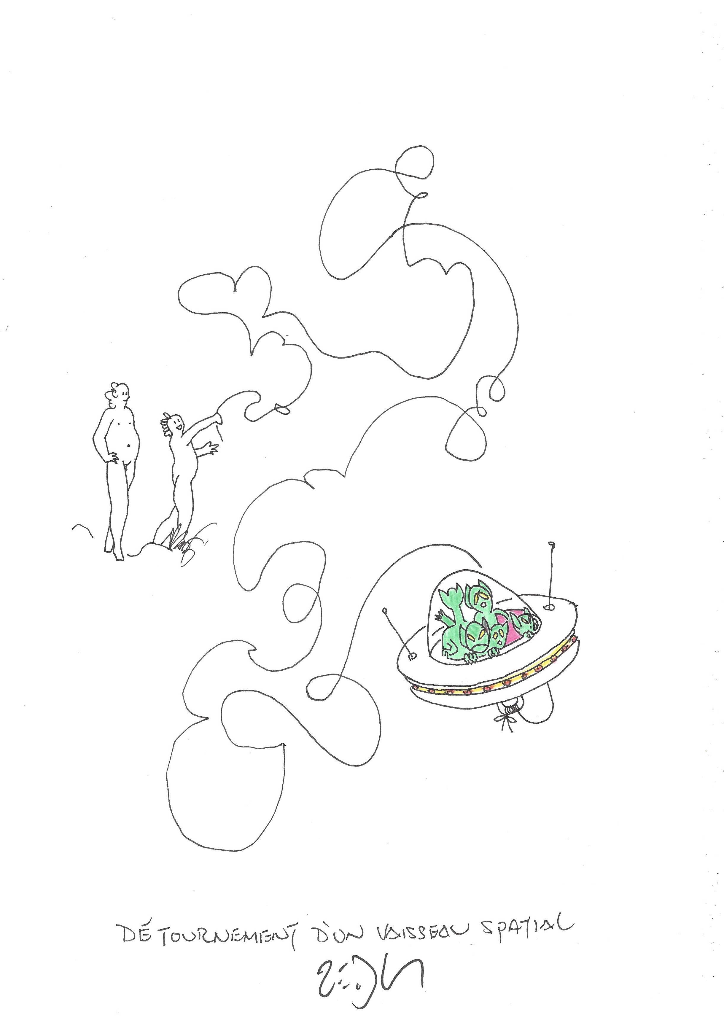 « Hi-jacked space visitors – Détournement d’un vaisseau spatial »