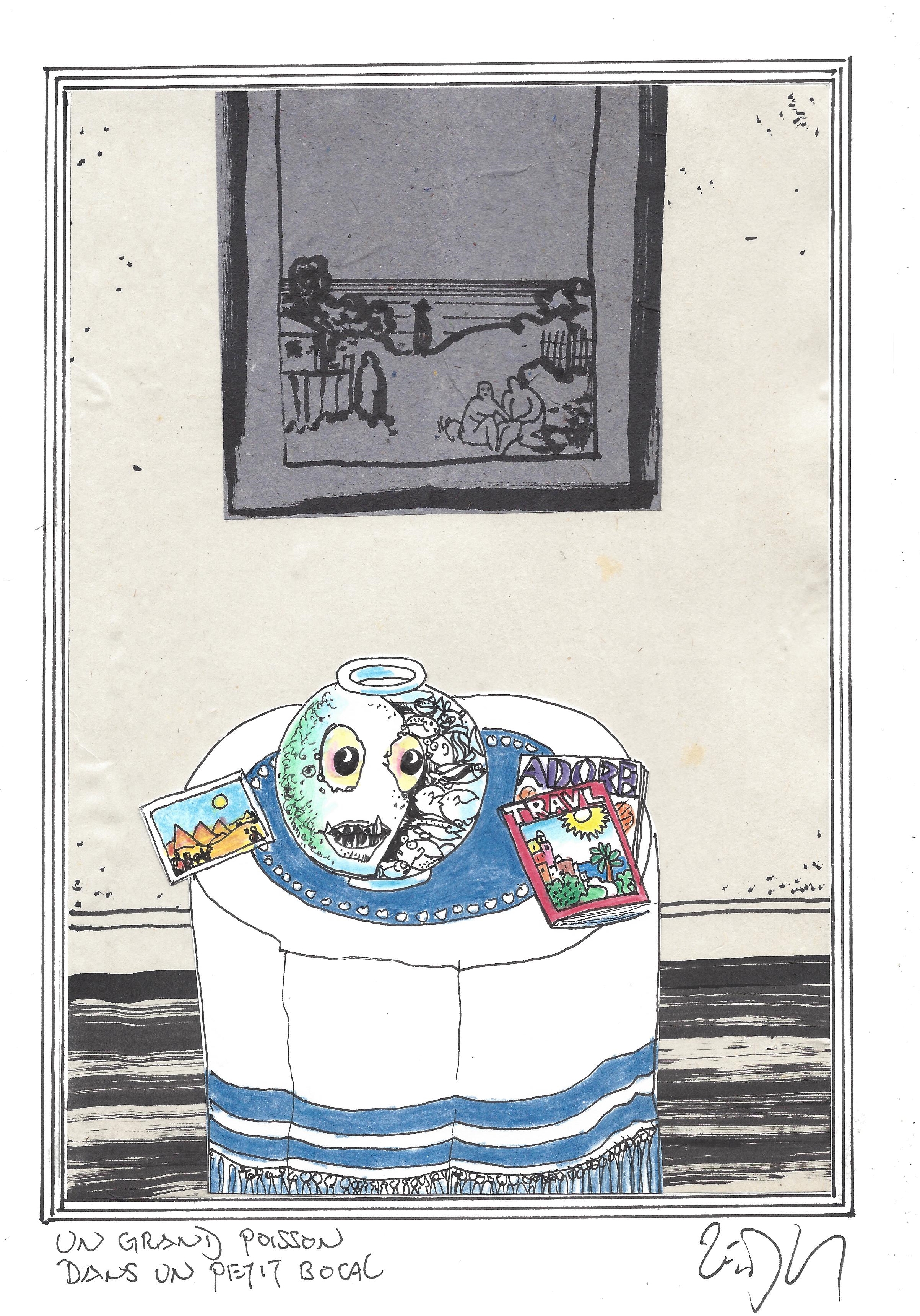 « Big fish in a small bowl – Un grand poisson dans un petit bocal »