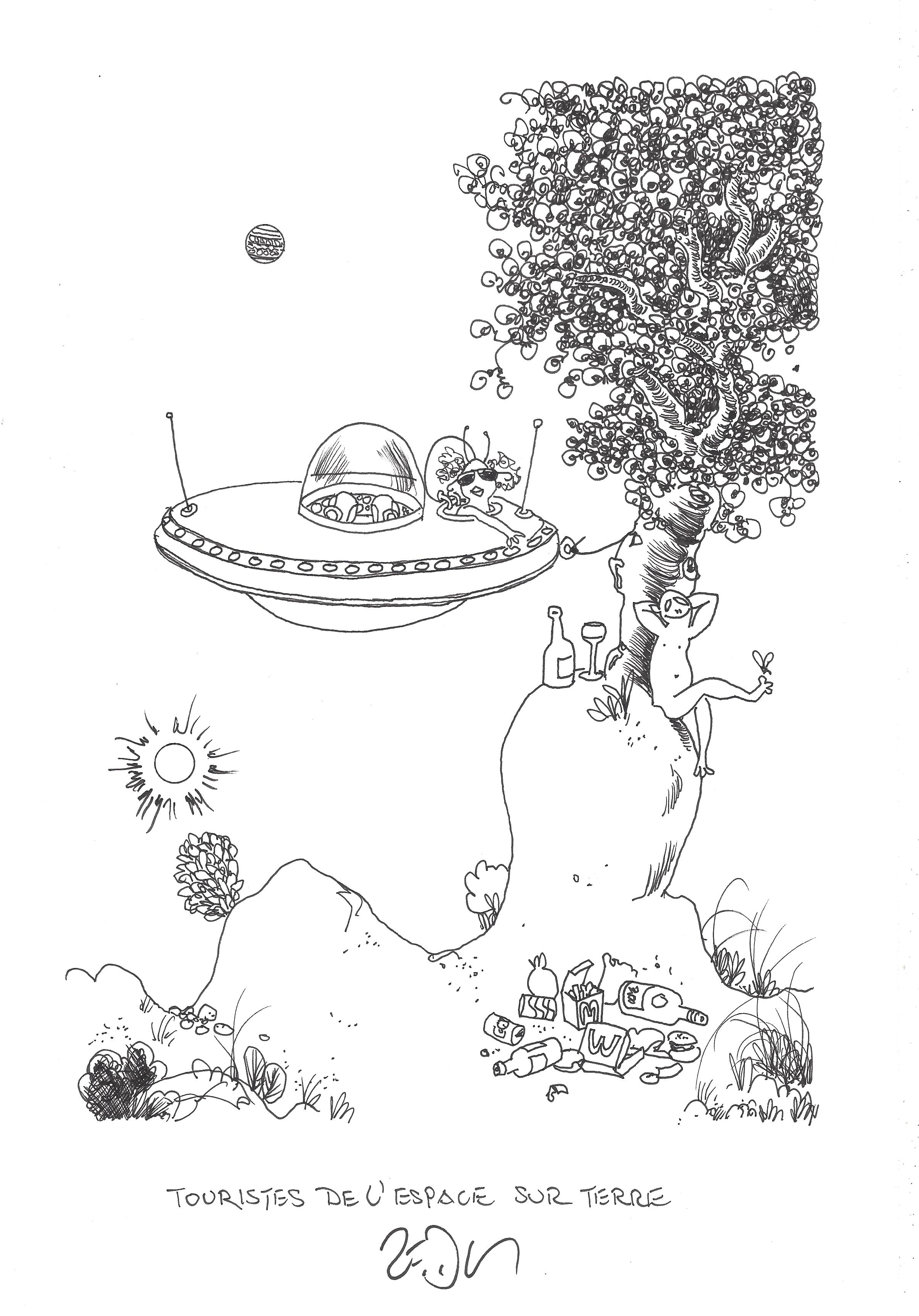 « Space tourists on Earth – Touristes de l’espace sur Terre »