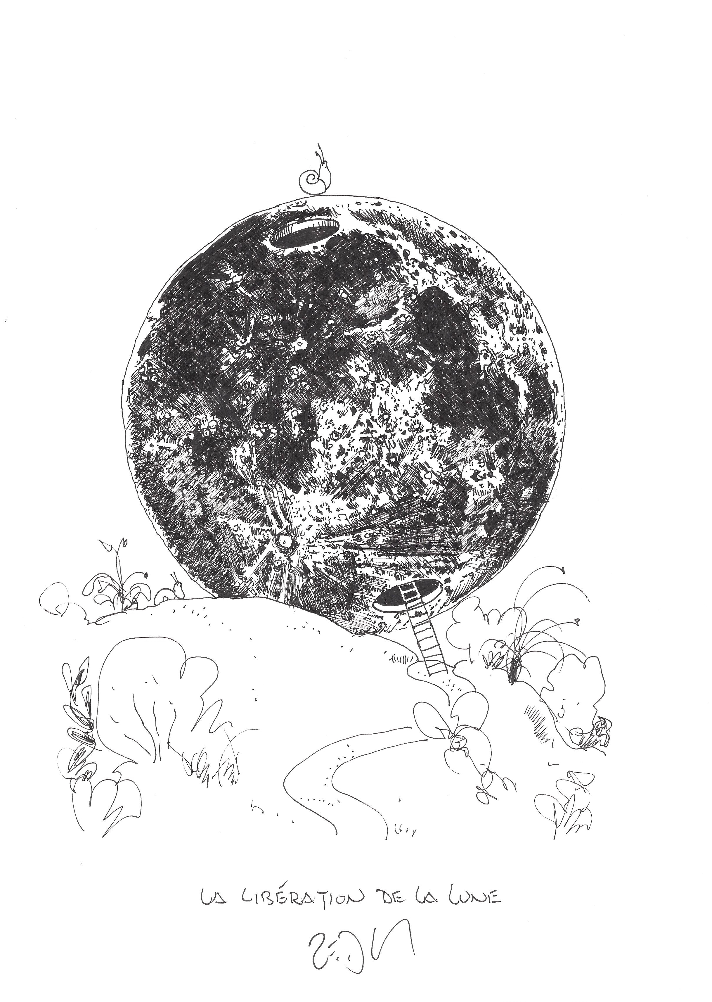 « The liberation of the moon – La libération de la lune »