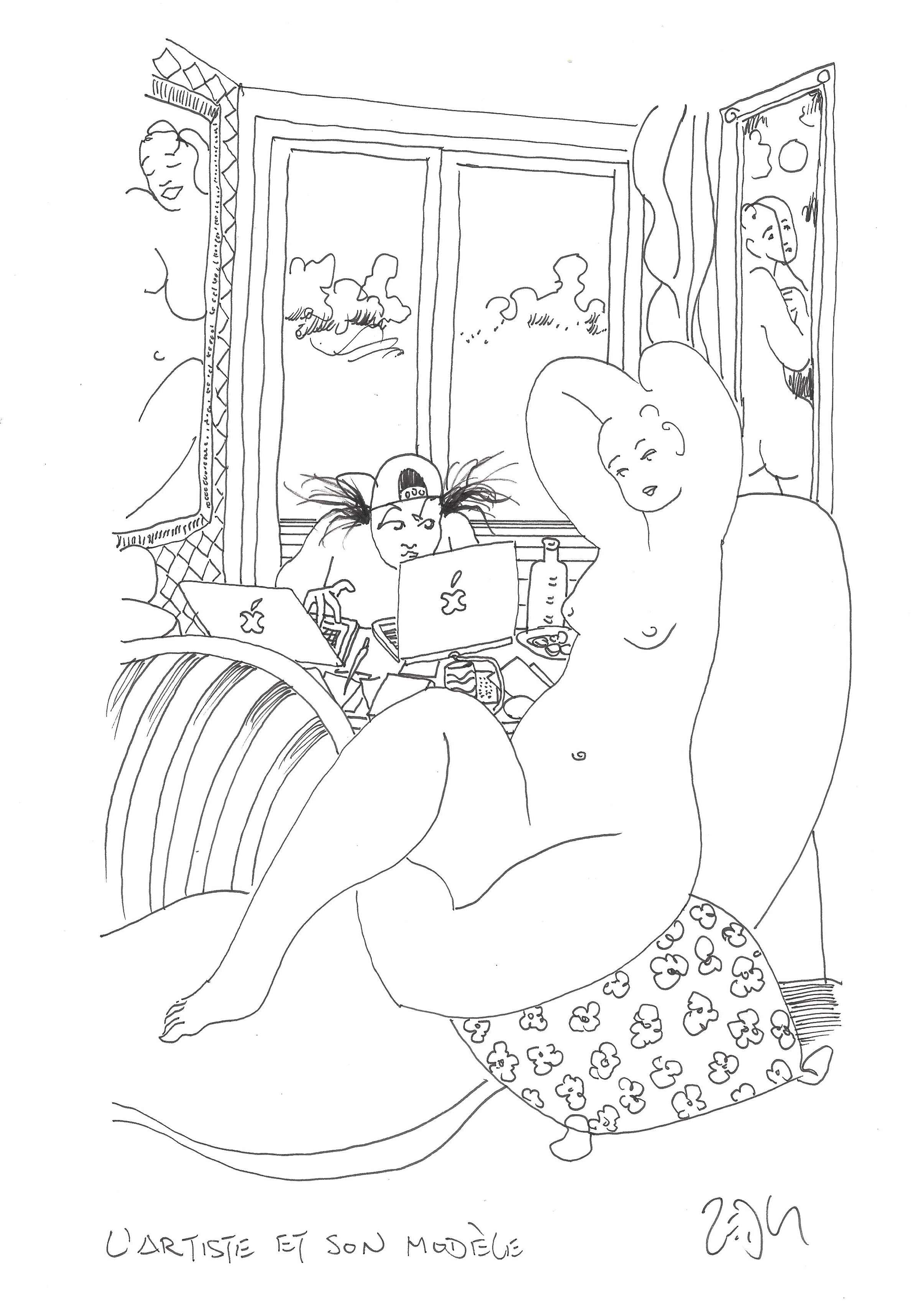 « The artist and his model – L’artiste et son modèle »