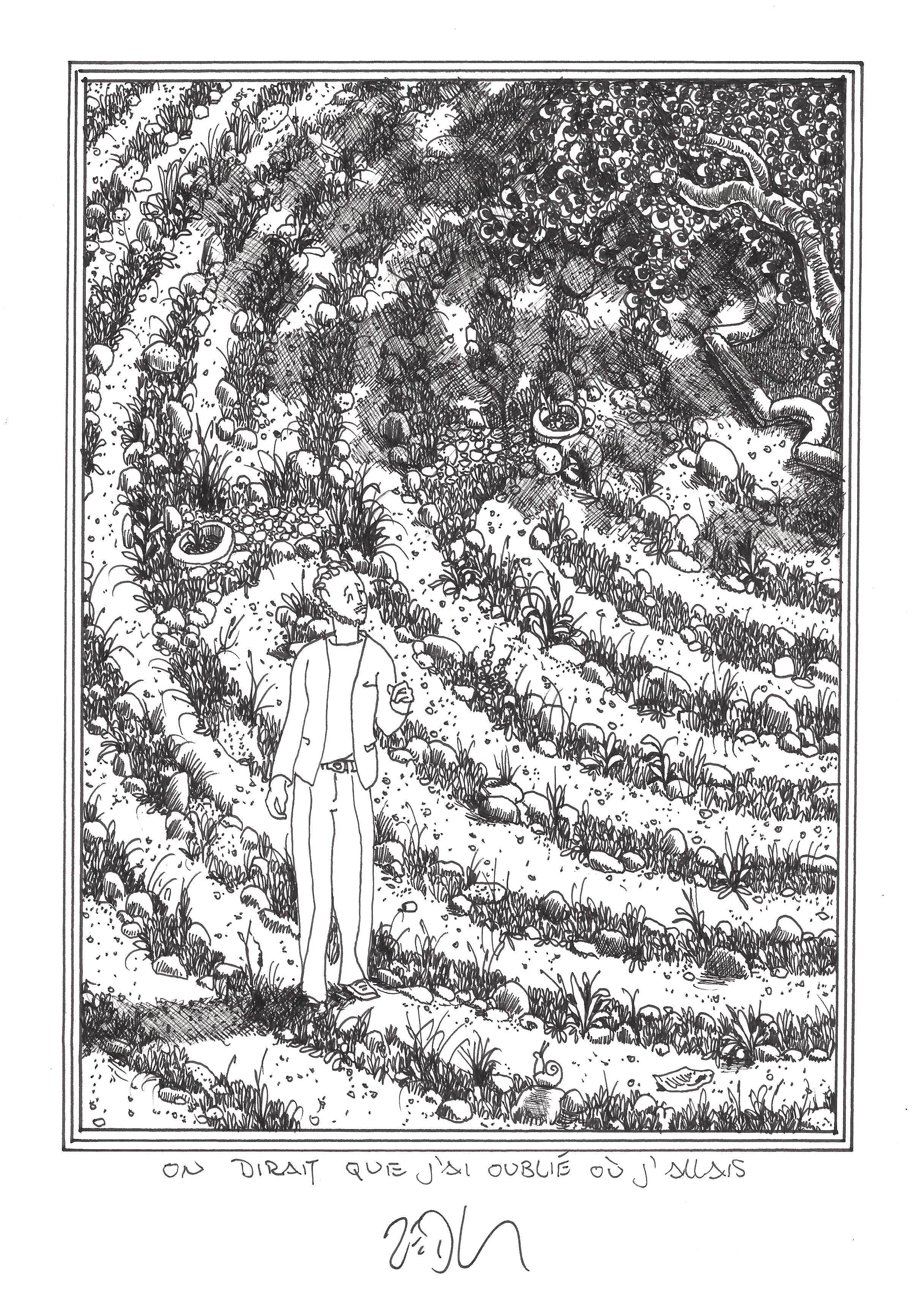 « I seem to have forgotten where I was going – On dirait que j’ai oublié où j’allais »