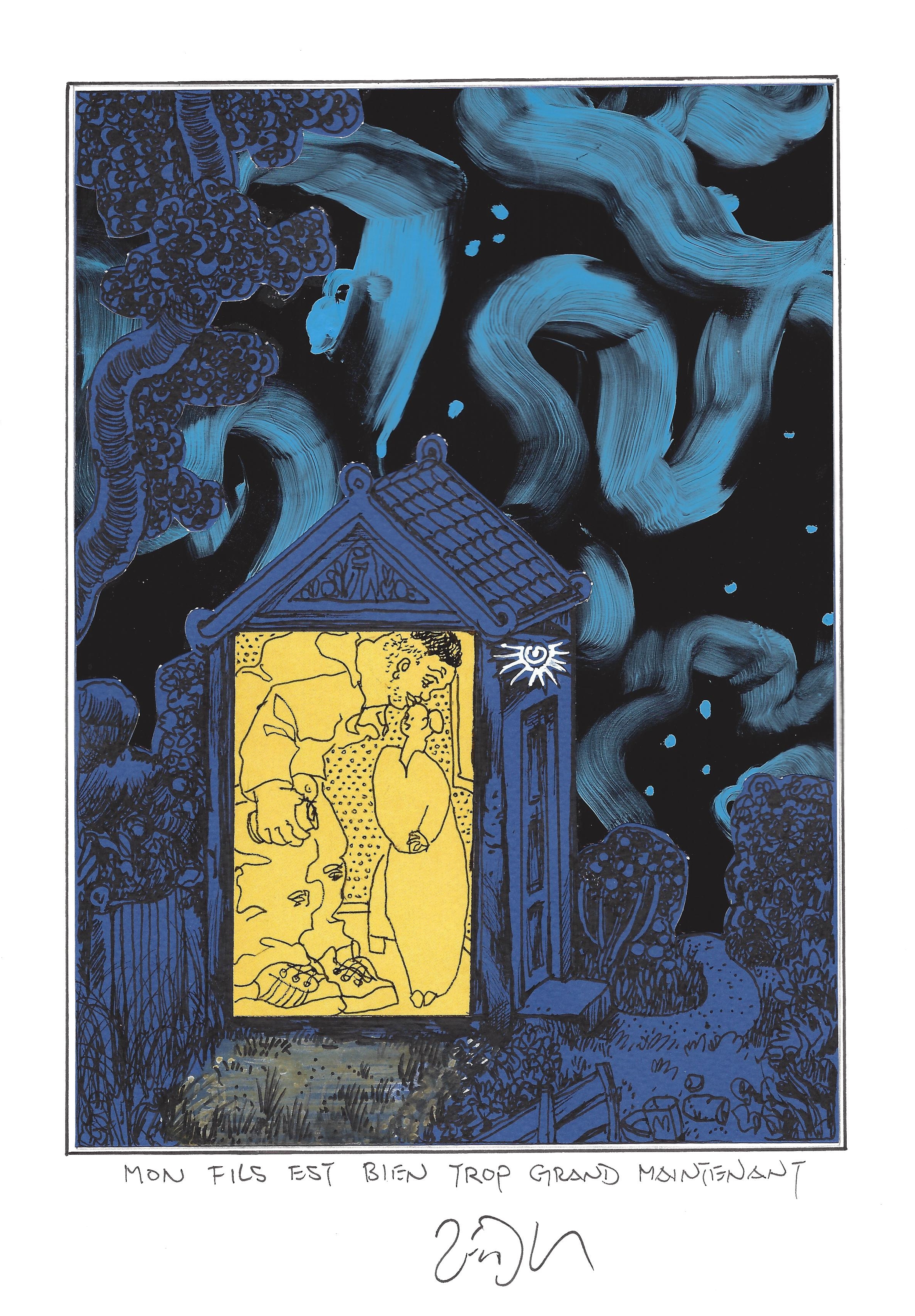 « My overgrown son – Mon fils est bien trop grand maintenant »