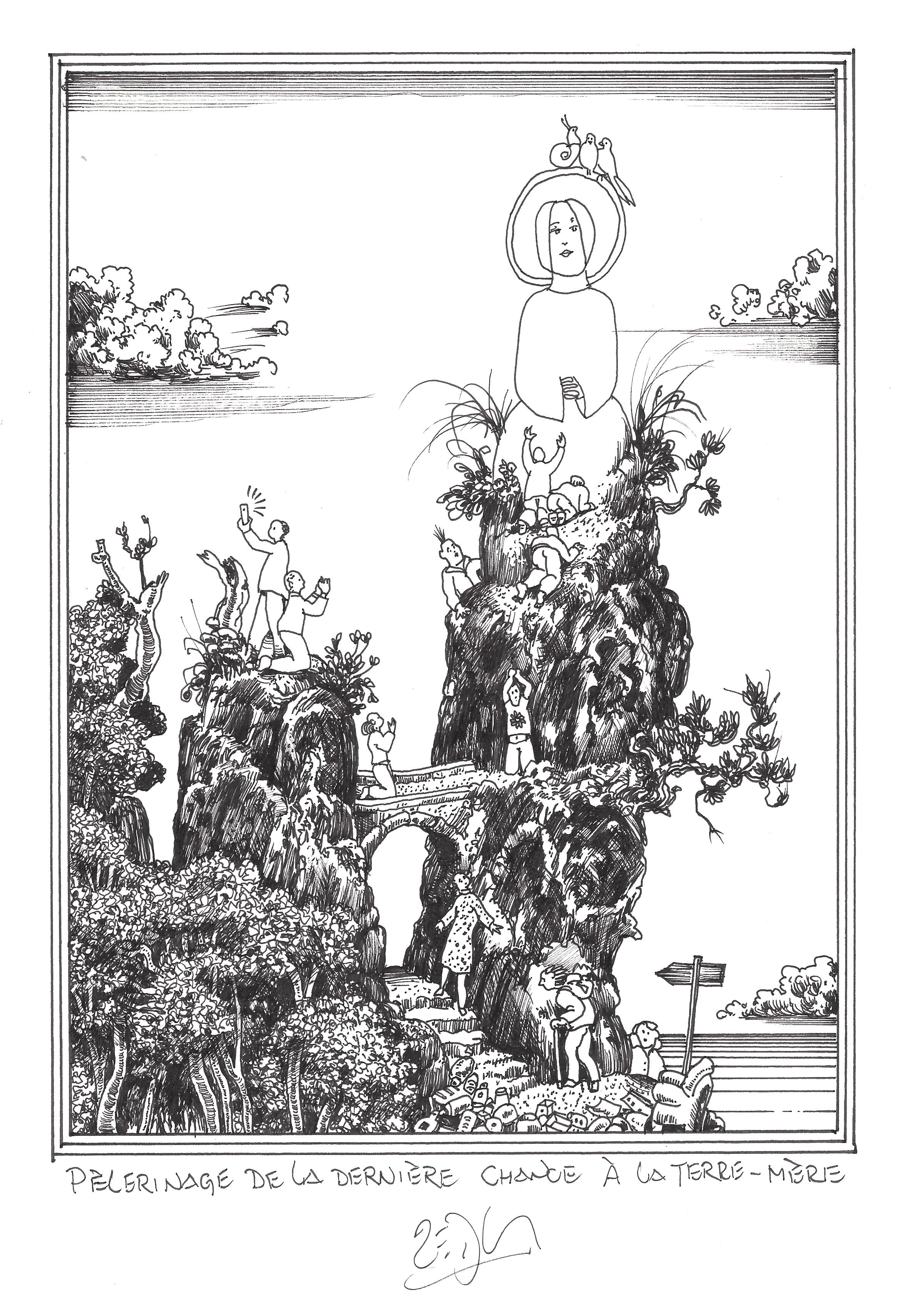 « Last chance pilgrimage to Mother Earth – Pèlerinage de la dernière chance à la Terre-Mère »